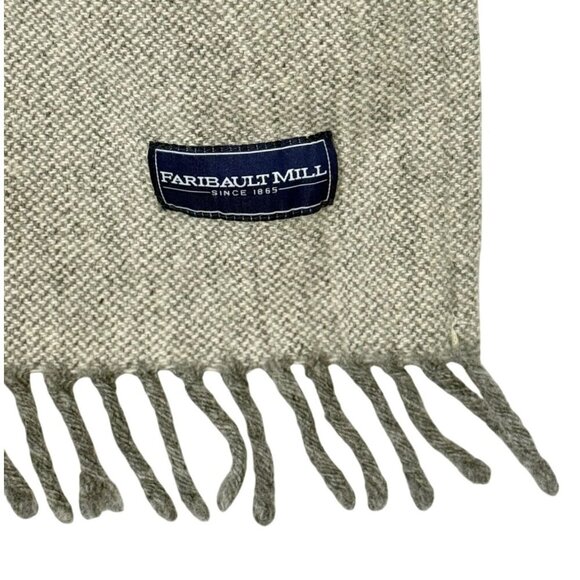 Fairbault Mill 100% Virgin Wool Blanket Light Heather Gray Classic Cabin 50 x 65 - Picture 6 of 8